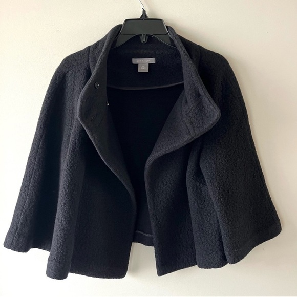 Ann Taylor Black Wool Bolero/Cape Jacket. Size Medium. Excellent  condition - Picture 2 of 12